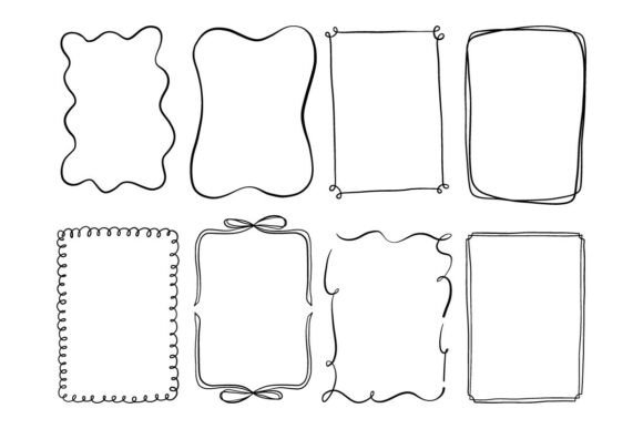 Download Doodle Frame Border Clipart Set - Doodle Collection