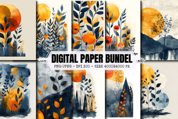 Download Boho Digital Paper Doodles Scrapbook - Doodle Collection