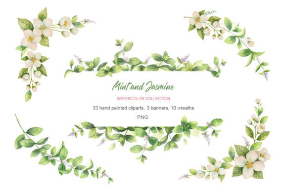 Download Watercolor Flower Elements and Wreaths - Premium Resources