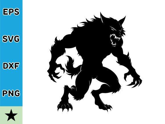 Download Werewolf Silhouette SVG Vector - Werewolf silhouette Collection