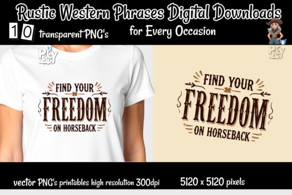 Download Rustic Western Phrases Digital Downloads - Digital download Collection