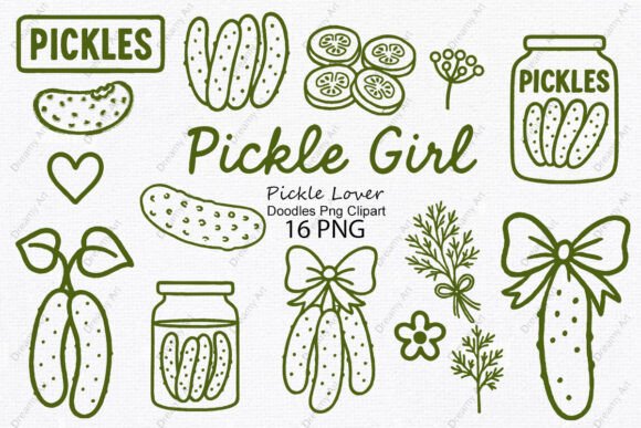 Download Pickle Lover Doodles Png Clipart - Doodle Collection