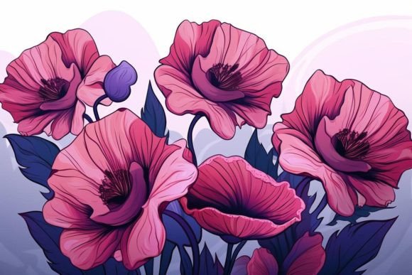 Download Poppy Field Scenes Flower Textures - Premium Resources