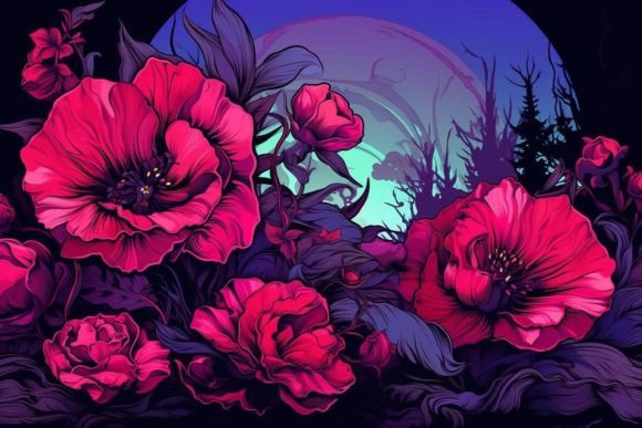 Download Poppy Field Scenes Flower Textures - Premium Resources